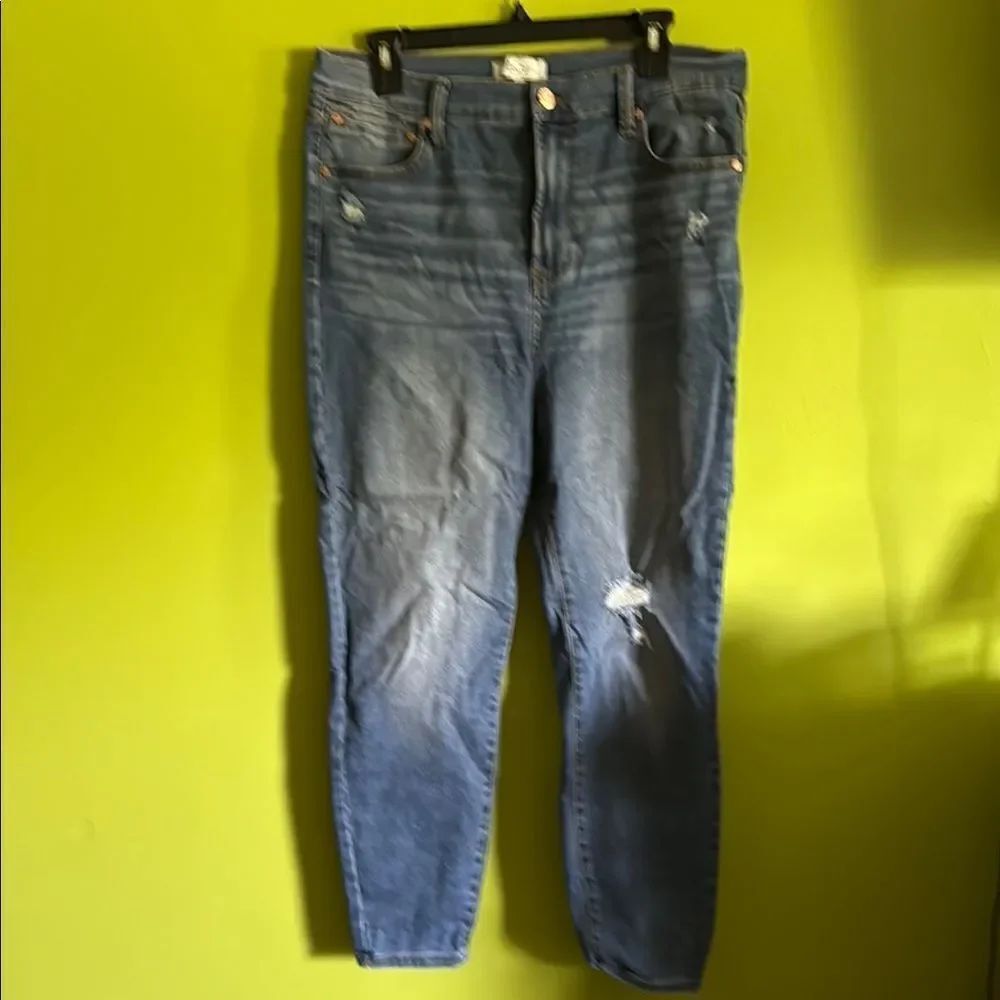 Rachel Roy Factory Distressed Stretch Skinny Jeans Size 12